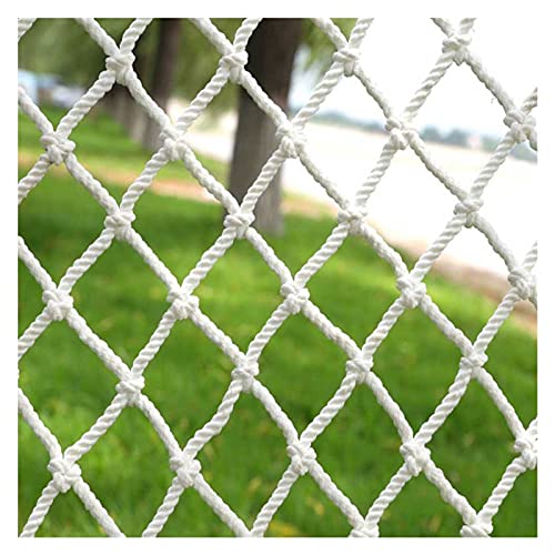 Rete da arrampicata in nylon bianco durevole resistente all'usura rete di sicurezza per giardino 10 cm dimensioni maglia prevenzione caduta ideale per piante rampicanti e spazi esterni