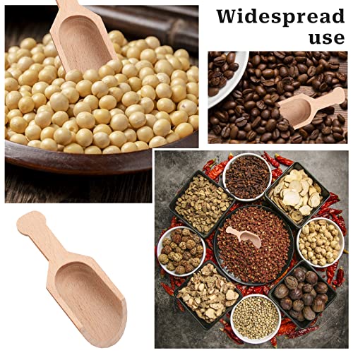 12 Pieces Mini Wooden Scoops For Canisters,Bamboo Spoons For Bath Salts Candy Spoon Coffee Spoon Washing Powder Spoon Spice Spoons For Sugar Scrubs, Cooking Mini Wooden Scoops For Canisters #TOP6