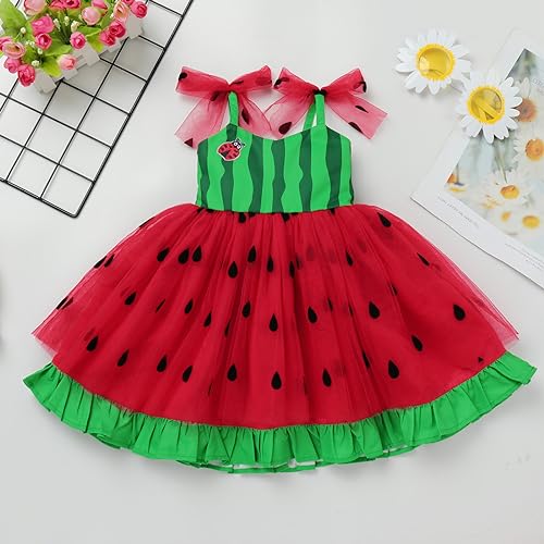 Toddler Kids Baby Girls Holiday Tulle Tutu Birthday Party Dress Sleeveless Spaghetti Straps Dresses4