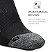 Feetures Elite Ultra Light No Show Tab Ankle Socks - Sport Sock with Targeted Compression - Black, S (1 Pack)