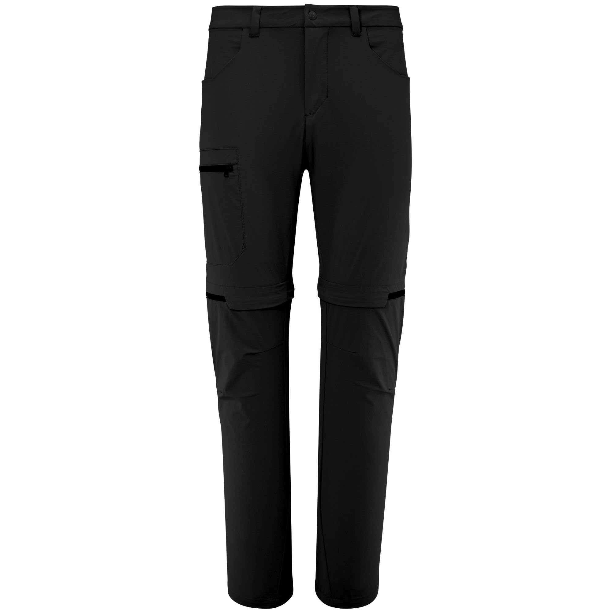 MILLET UBIC Convertible Stretch Zip Off Hiking Pants Men Versatile Black