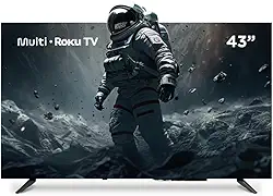 Multi Roku TV 43" Smart DLED Wi-fi 3 HDMI Compatível com Alexa e Google Home - TL056M