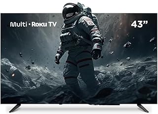 Multi roku tv 43" smart dled wi-fi 3 hdmi compatível com alexa e