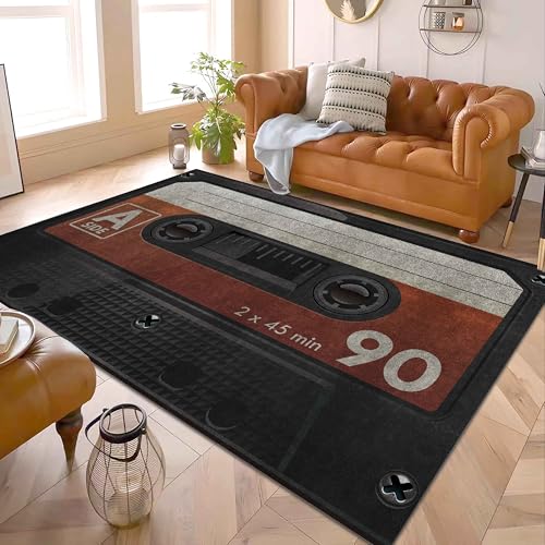 Tapete Decorativo Record 5x7ft con Diseño Musical miniatura 2