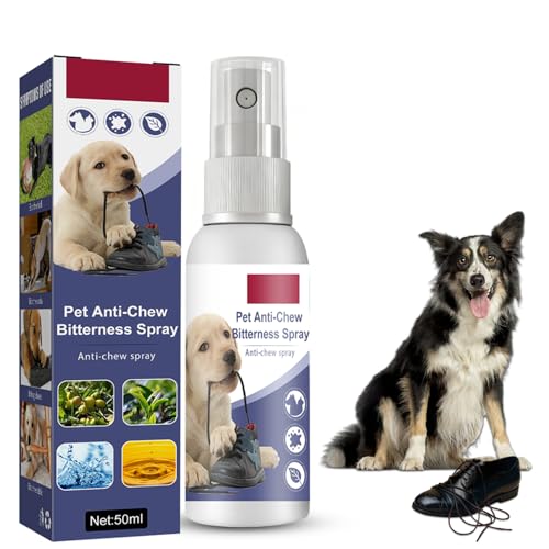 Anti-Chew Bitter Dog Spray, Natural Ingredients No Chew Spray for Dogs, No More Marking Stops Barking, Nibble, Jumping Up, Food Stealing, Anti Chew Spray for Dogs and Cats, Protect Your Furniture