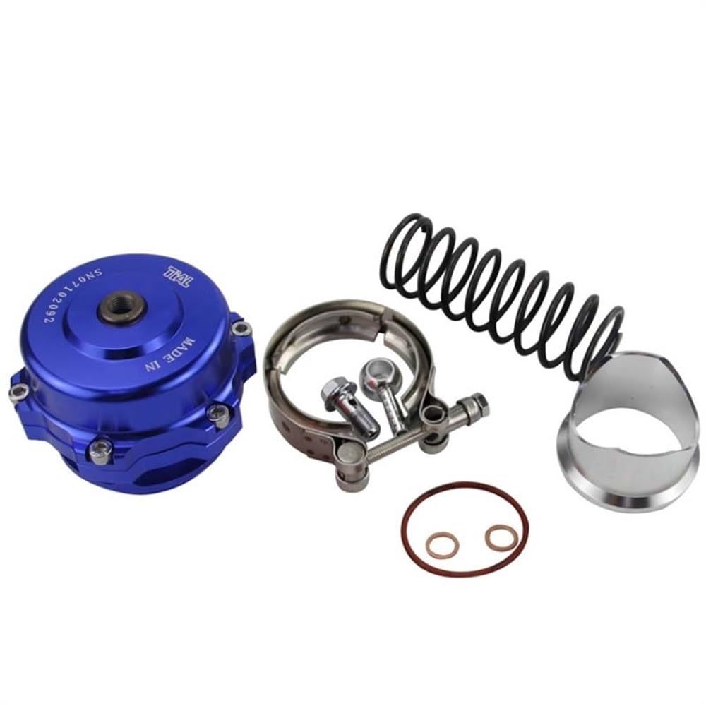 VáLvulas De Escape Válvula de descarga de banda en V universal de 50 mm Tipo BOV Q con soldadura en brida de aluminio 35 PSI Valvula De Descarga(Gold)