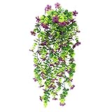 Las enredaderas de hojas de hiedra colgantes están hechas de flores de tela de seda y ramas de plástico. Durable. Protector solar, resistente al agua, de color fresco, sin olor, fácil de instalar y quitar. Haz tu vida más cómoda.