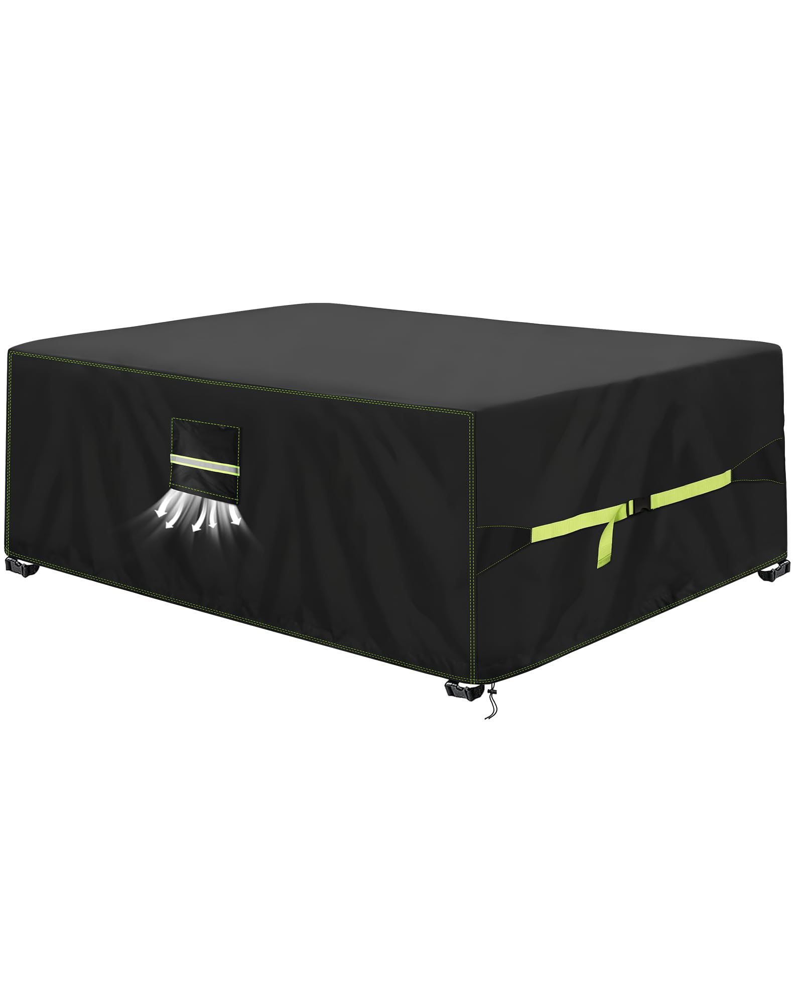 VDISRR Tuinmeubelhoes, 135 x 135 x 75 cm, winterbestendig en waterdicht, beschermhoes voor tuinmeubelen, met ventilatievenster, robuust 420D Oxford- afdekzeil, perfecte bescherming voor tuin- en VDISRR Tuinmeubelhoes, 135 x 135 x 75 cm, winterbestendig en waterdicht, beschermhoes voor tuinmeubelen, met ventilatievenster, robuust 420D Oxford- afdekzeil, perfecte bescherming voor tuin- en