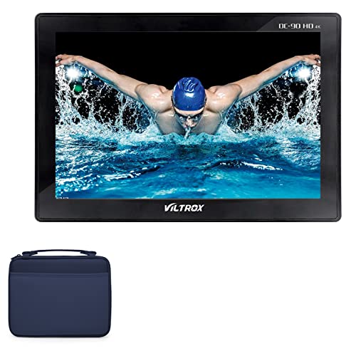 BoxWave Case Compatible with Viltrox DC-90 - Hard Shell Briefcase, Slim Messenger Bag Briefcase Cover Side Pockets - Navy