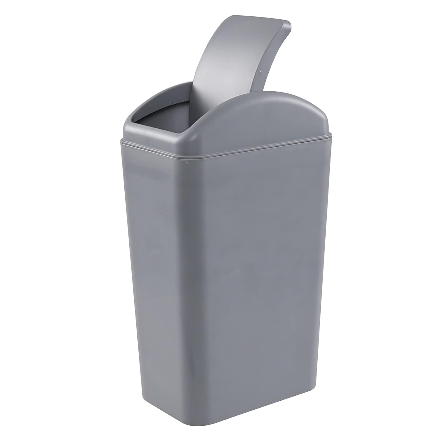 Joyeen 14 L Trash Can with Swing Lid, Plastic Kitchen Waste bin, Grey Joyeen 14 L Trash Can with Swing Lid, Plastic Kitchen Waste bin, Grey