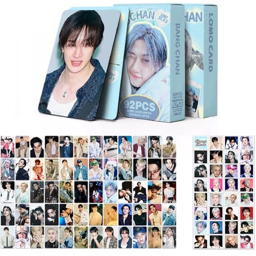 Cartes postales lomo Stray Kids Bang Chan édition bleue avec impression haute définition
