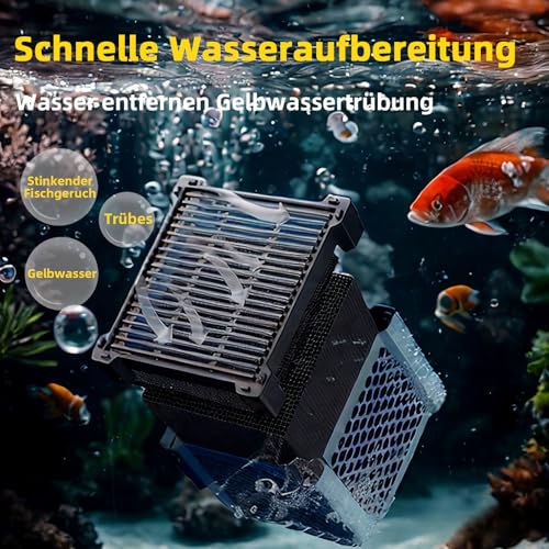 agctrler 2 Stück Clever Cube Aktivkohle Pferde, Aktivkohle Aquarium, Aktivkohlefilter Pferdetränke, Aktivkohlefilter Würfel Pferd, Pferde-Wassertrog Purifier Cube, für Vorratstank, Teiche, Aquarium