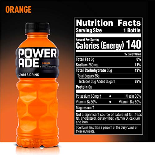 Powerade Orange, 20 Fl Oz Bottles, 8 Pack #TOP6