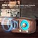 Vintage Greadio Walnut Wood Bluetooth Speaker Radio - Retro Style, Bass Enhancement, Loud Volume, Bluetooth 5.0, MP3 & FM Radio