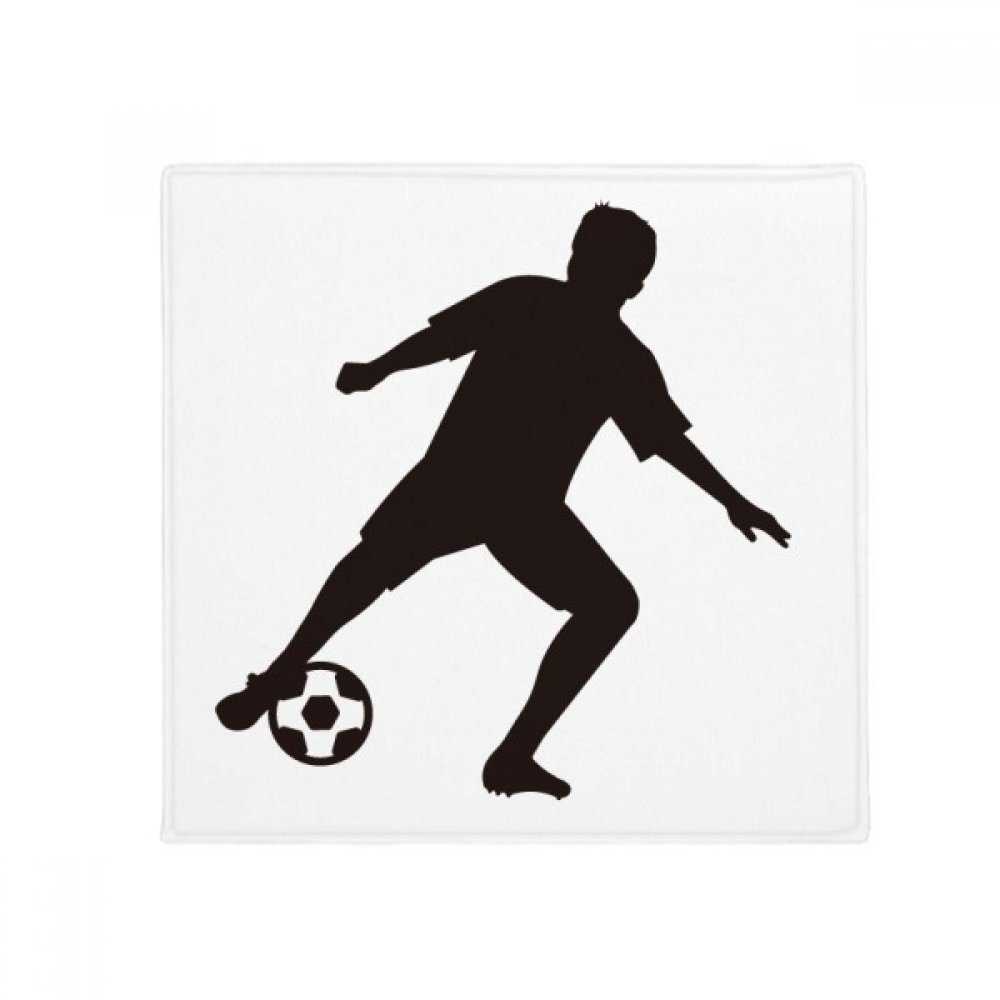 Tapis de sol football 80x80cm multicolore anti-glisse pour la cuisine et l'entrée