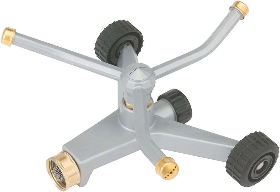 Gilmour Metal Wheeled Base 3-Arm Sprinkler 2100 sq. ft.