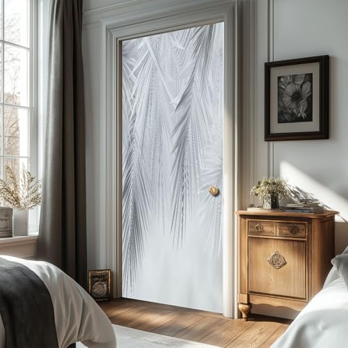 Papier peint pour porte imperméable argent autocollant 3d