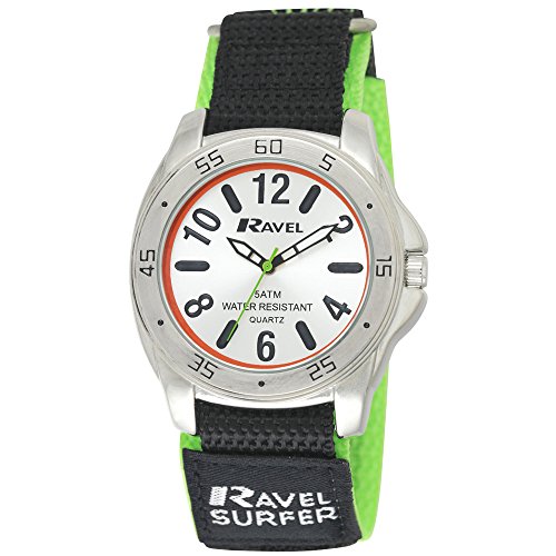 Preisvergleich Produktbild Ravel Herren Analog Quarz Uhr mit Nylon Armband R5-10.11G