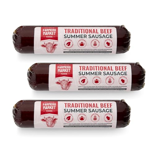 Farmers Market Foods Traditional Beef Summer Sausage