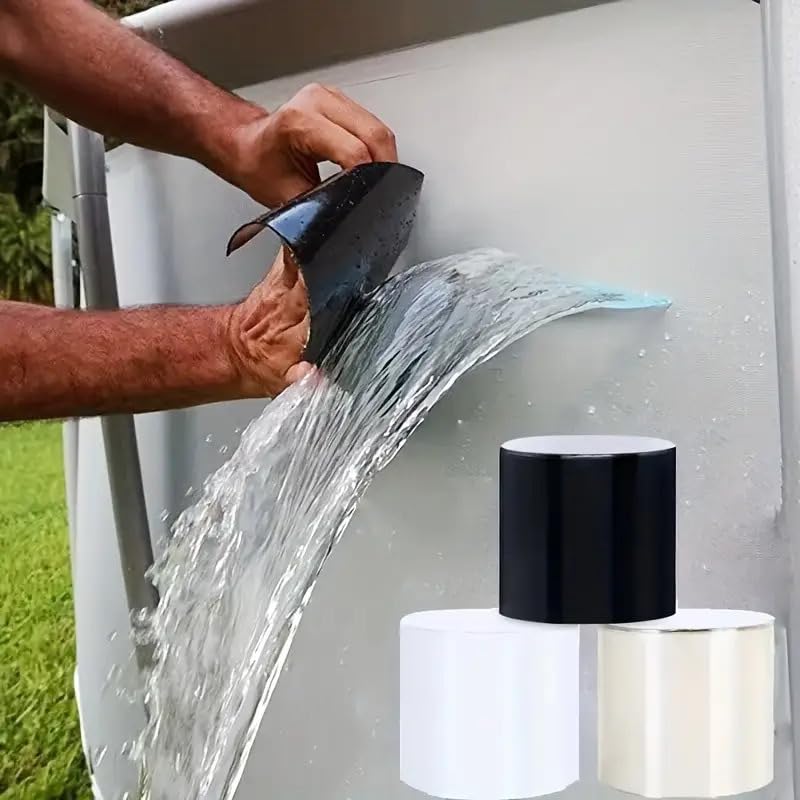 Leak-Proof Tape for Indoor and Outdoor Use, Perfectly Compatible with Home, RV, Roof, Pipes, Pools Waterproof Sealing and Repair Tape