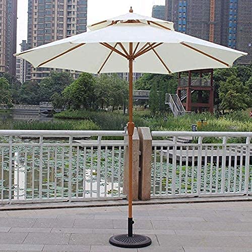 Parasol de mercado NMDCDH 2,7 m con doble techo para máxima ventilación y sombra 3