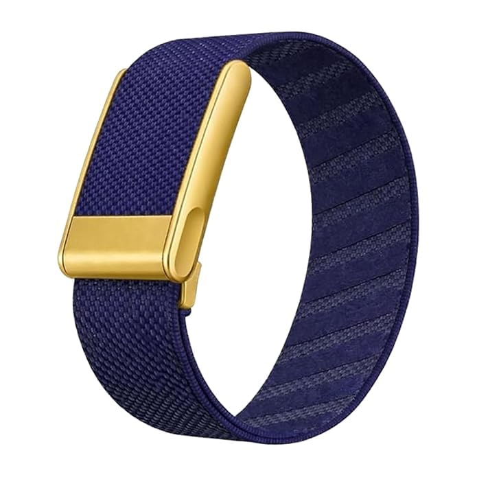 Nylon Wrist Strap for Whoop 5.0 One/Peak/Life MG Band Strap - Durable, Adjustable Fitness Tracker Strap | Breathable, Comfortable Bands for Workout, Sleep, and Health Monitoring (Device Not Included) (Navy Blue & Gold, Life MG)-picture-14