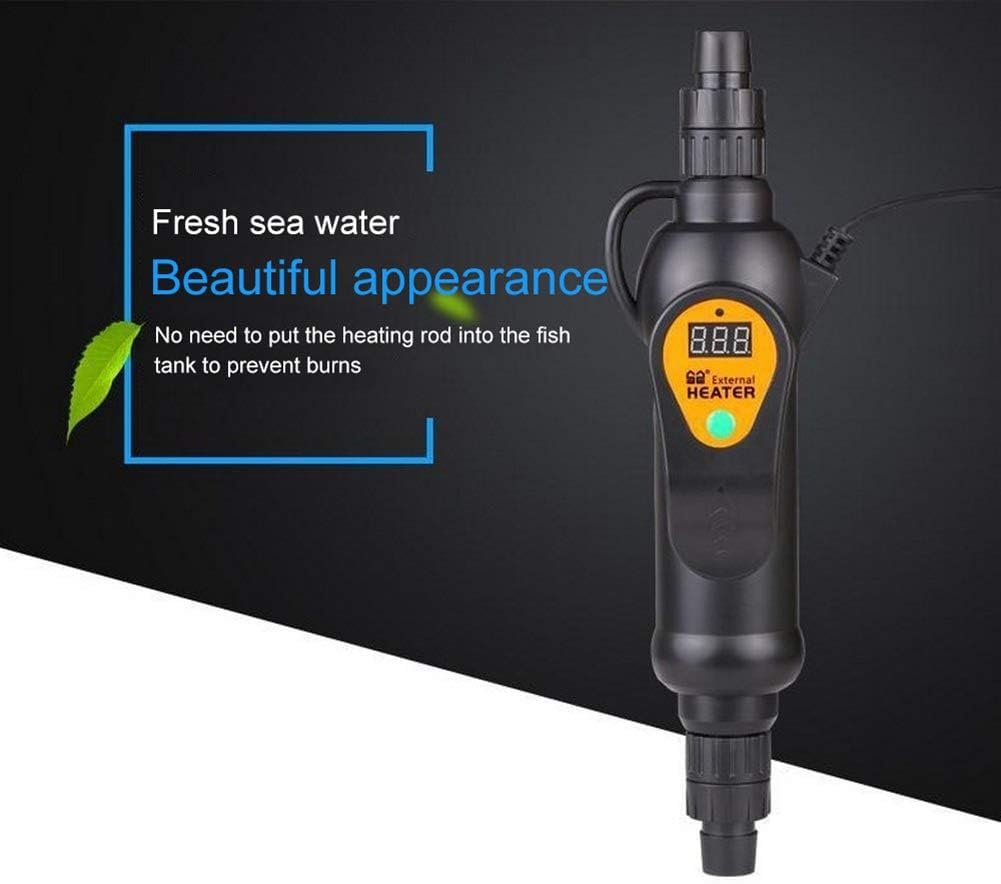 300w / 500w Fish Tank Scaldabagno Controllo della Temperatura Regolabile Acquario Riscaldatore Esterno Display Sensibile, EH500