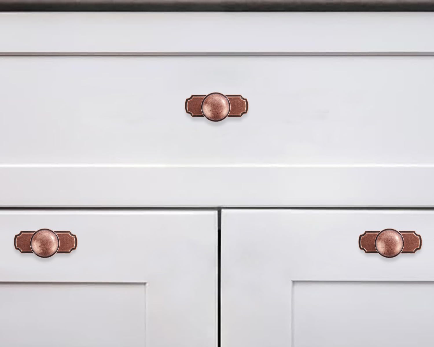 KHTUMEWARE-KH270 Round Knob, Antique Copper, 1-1/4 in (32 mm), 2-Pack in Antique Copper — KHTUMEWARE