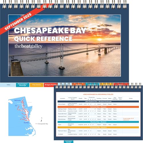 The Boat Galley Chesapeake Bay Quick Reference Cruising Guide (Eastern and Western Shores, Norfolk to C&D Canal) (The Boat Galley Quick Reference Cruising Guides)