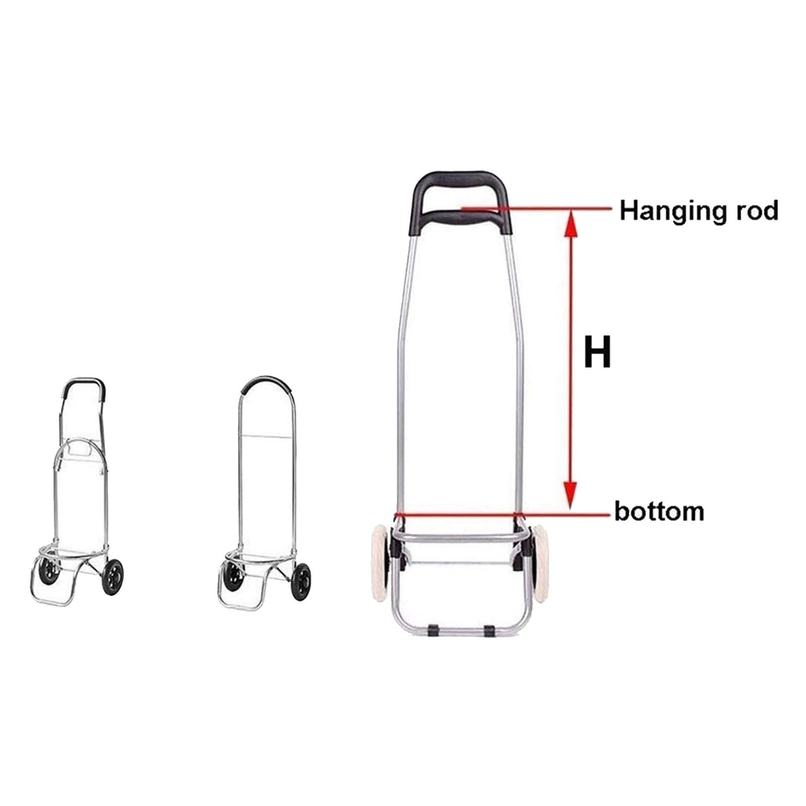 Bolsa de Repuesto para Carrito de la Compra (36 L) - Bolsa de Almacenamiento de Tela Oxford, Reutilizable (C)