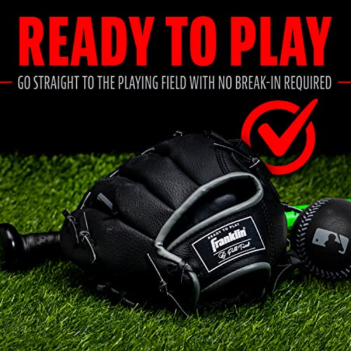 Image of Franklin Sports Kids Baseball Gloves - RTP Youth Teeball Glove + Ball Set - Boys + Girls Teeball Mitt Set - Kids + Toddlers - 9.5 inch