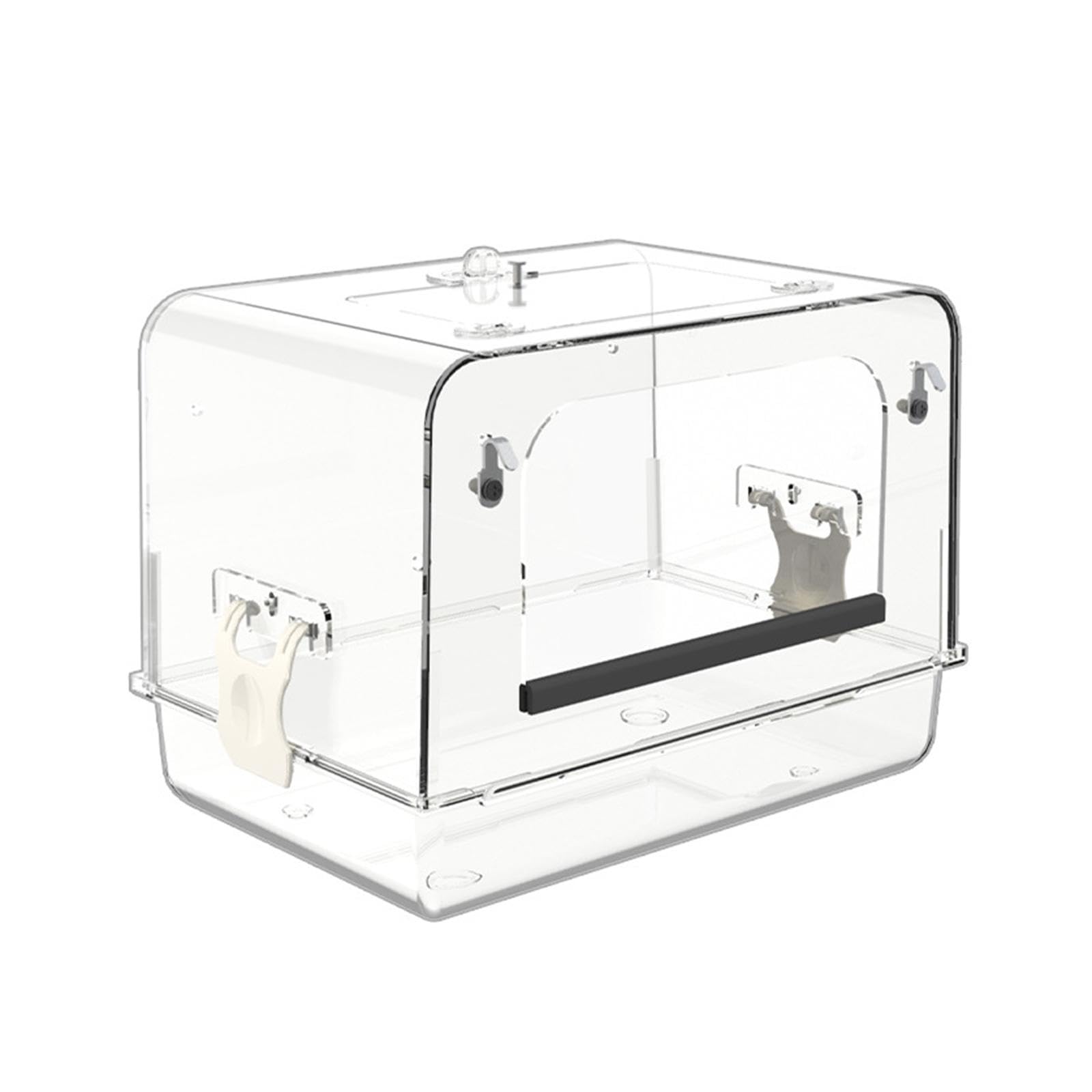 Vasca da Bagno per Uccelli, Vasca da Bagno per Pappagalli, Piccoli Uccelli, Parrocchetti, Parrocchetti in Acrilico, Canarini, Box Doccia per Pappagall, Chiaro