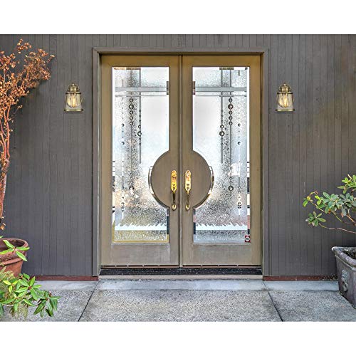 Westinghouse 6374500 Emma Jane One-Light Outdoor Wall Lantern, Antique Brass Finish with Clear Seeded Glass Porch Light - Image 5