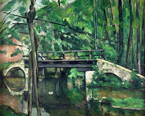 Le Pont de Maincy Cézanne Affiche Toile Impression Décoration Murale 60x90