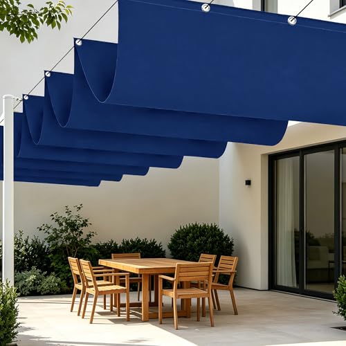 Voiles d'ombrage imperméable et rétractable pare soleil extérieur
