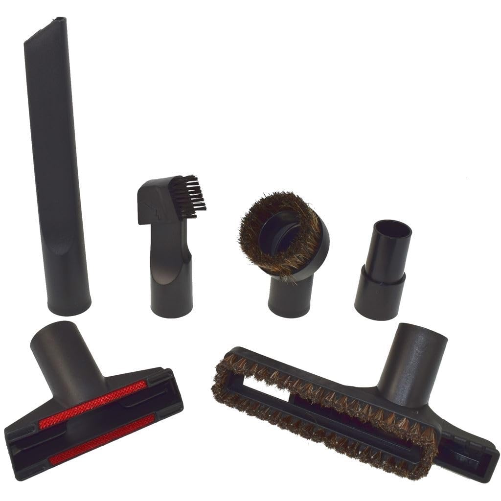 Ufixt Universal Vacuum Cleaner Tool Accessory Kit 6 Piece 32mm 35mm Compatible with AEG, Argos, Bush, Daewoo Brush Crevice Nozzle Upholstery Attachment