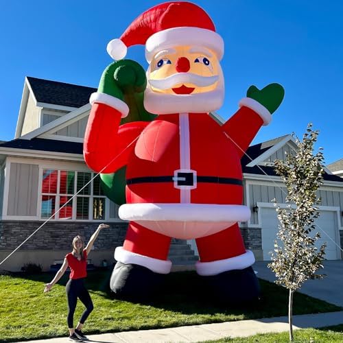 10.5 FT Christmas Inflatables Santa Claus on Animated