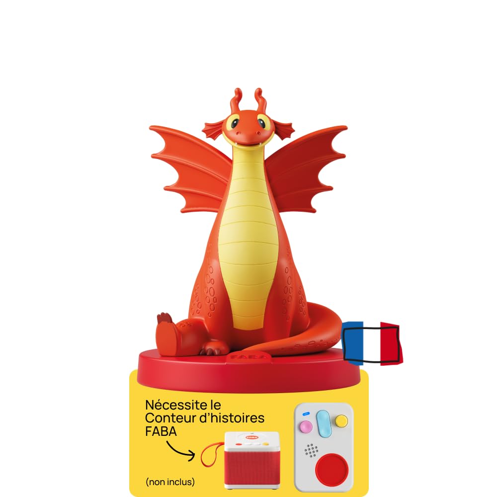 FABA Personaggio sonoro – Lily e Petit Dragon. Impariamo la Politesse, Fiabe e Storie Sonore, Bambini 2-4 Anni, Versione Francese