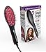 Produktbild Genius Simply Straight Keramik Haar-Glätt-Bürste | Pink-Schwarz | 2 in 1 Glätteisen und Bürste | LCD-Temperaturanzeige bis zu 230 °C | Für alle Haartypen | TV-NEU