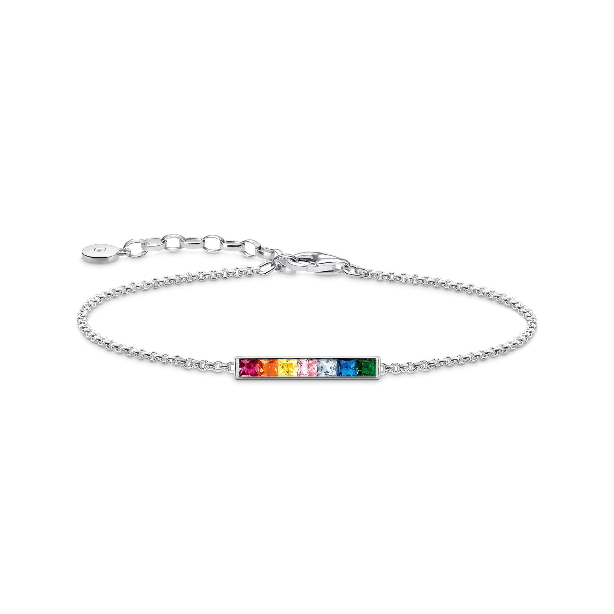 THOMAS SABO Bracciale Regolabile Donna In Argento 925 Con Zirconi – Lunghezza 22 Cm – Modello Together Forever - 3