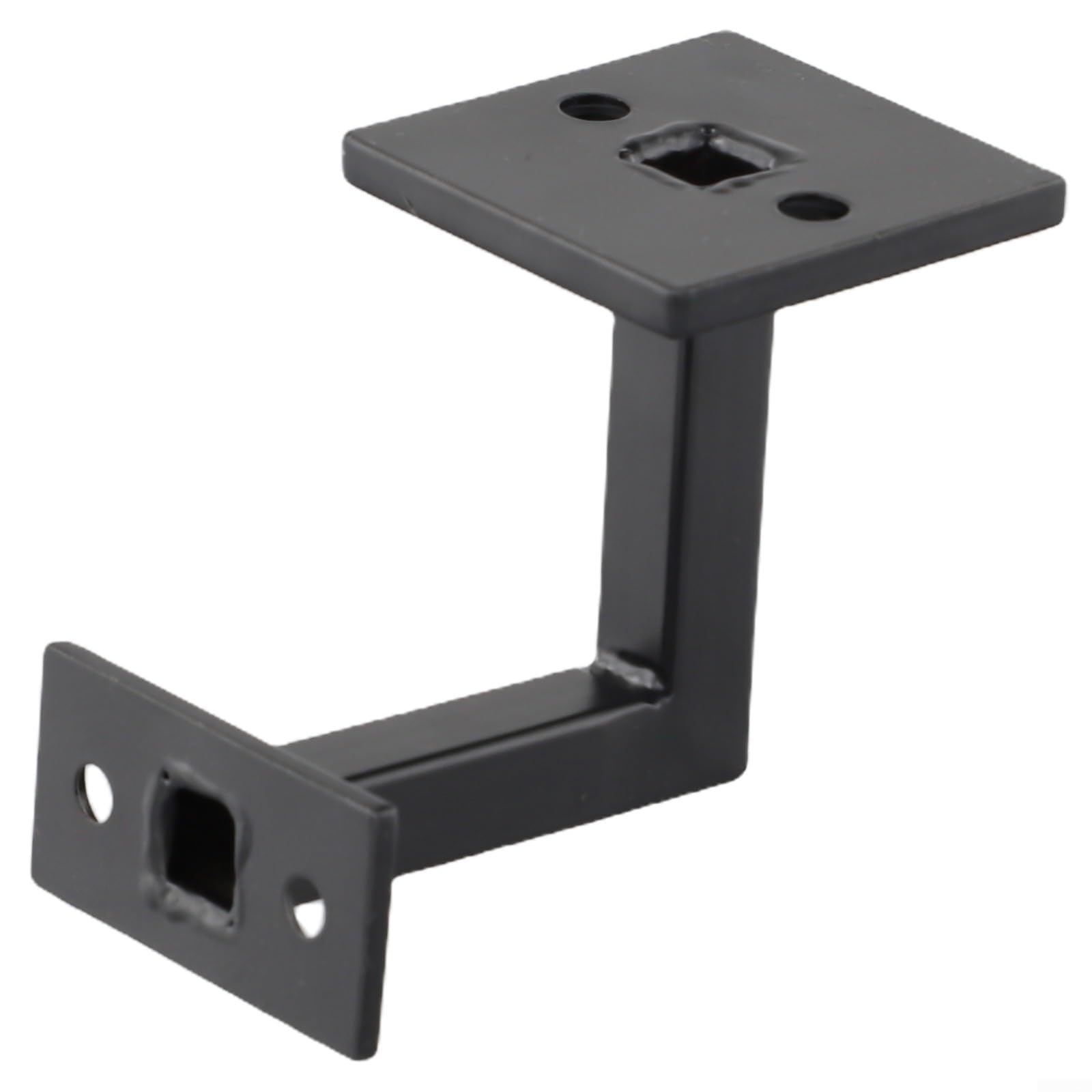 Set di 4 staffe da parete in acciaio inox 304 per scale, finitura nera, facile installazione, resistenti alla ruggine.