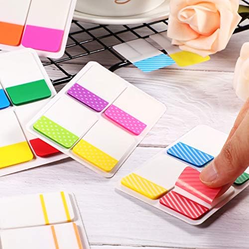 800 Pieces File Index Tabs Sticky Writable Flags for Labeling and Organizing Documents, Papers, Filing, Book, Folder