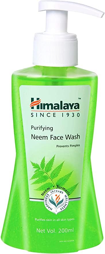 Image of Himalaya Purifying Neem Face Wash, Prevents Pimples, Neem & Turmeric, All Skin Types, 200ml