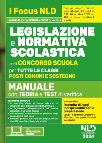 Normativa scolastica per il Concorso Scuola. Manuale per tutte le class
