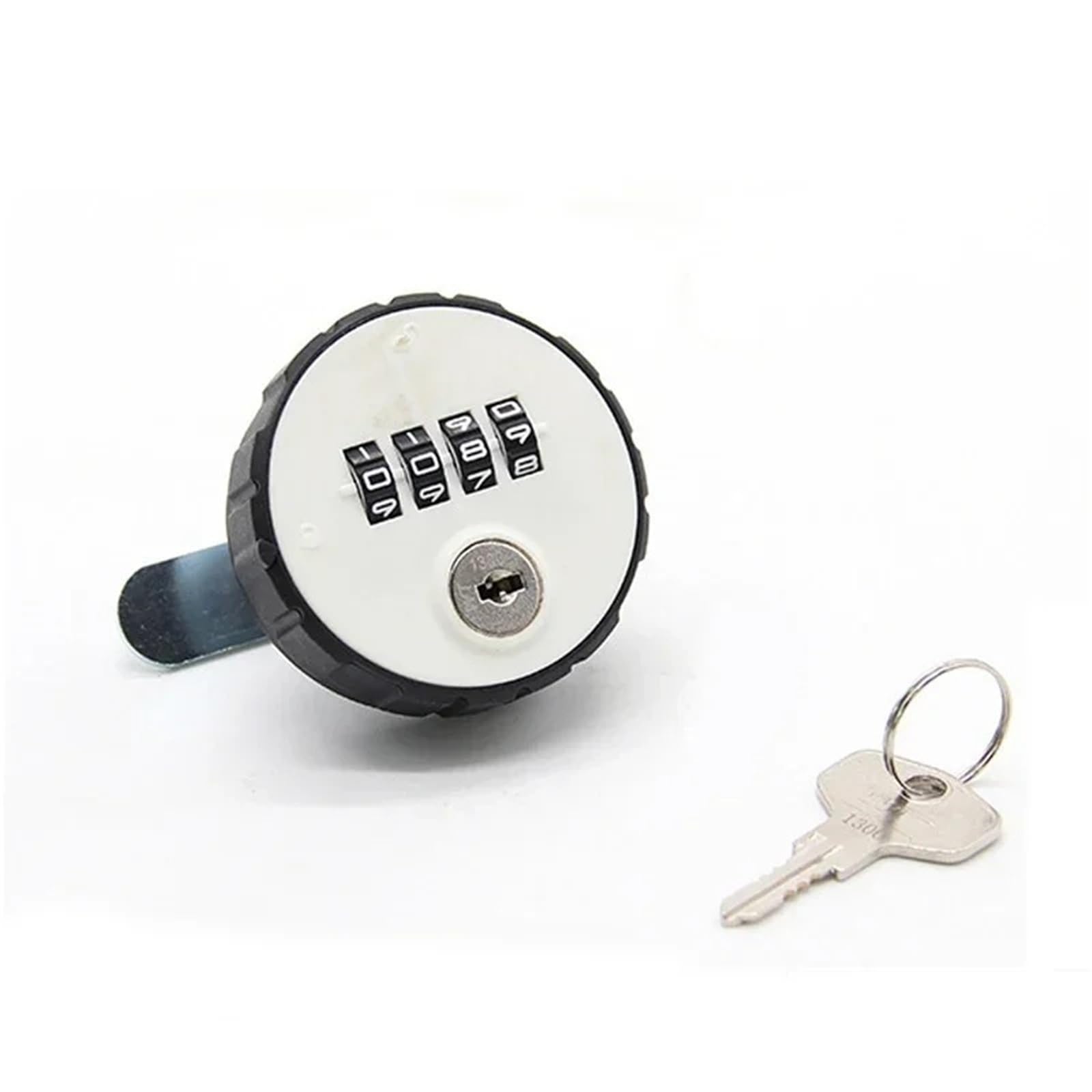 Cerradura de leva for gabinete de 4 dígitos sin llave for cajón, puerta, taquilla de gimnasio con reinicio de llave MS513 H, 1 unidad(L 26mm 1PCS)