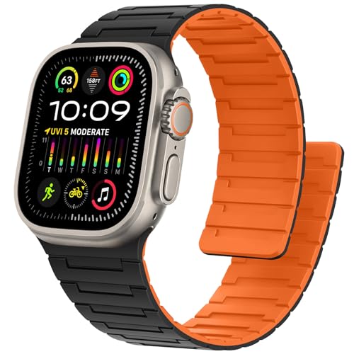 Bracelet sport magnétique Apple Watch étanche et réversible pour iWatch SE Series 10 9 8