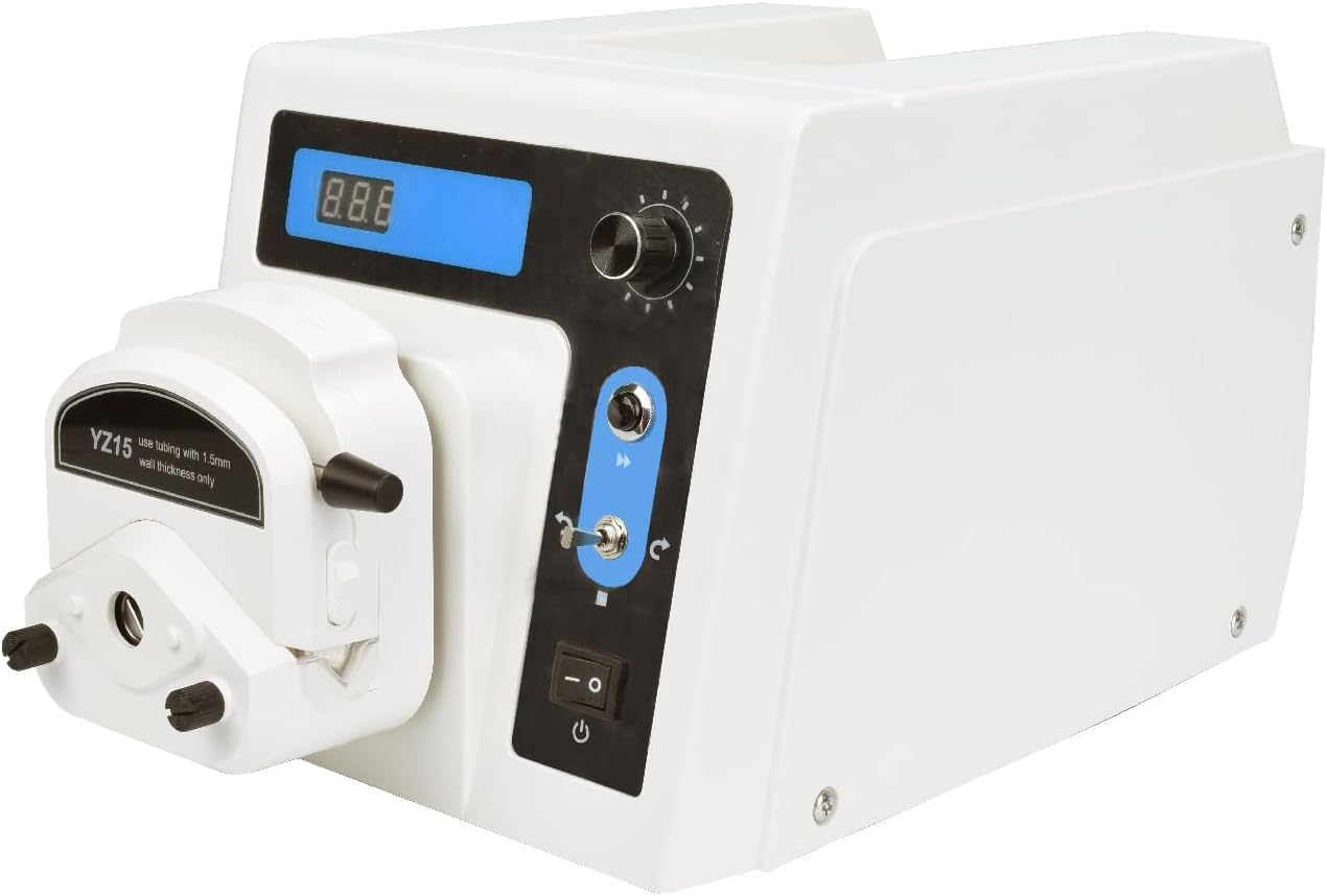 Peristaltic Pump High flow, Flow Rate 0.07~2200 mL/min 1-600rpm Variable Speed, LED Display, RS485 MODBUS, Reversible, Lab & Industrial Use, BT600J-1A /YZ15-13A