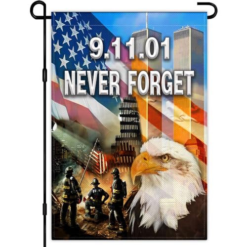Drapeau de jardin 911 Remember pour honorer la mémoire américaine sur votre pelouse et cour