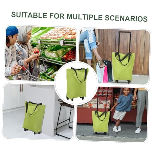 SOESFOUFU Einkaufstasche Zum Mitnehmen Einkaufswagen Tasche Für Utility-räder Einkaufstasche Auf Rollen Mehrzweckwagen Einkaufstüten Mit Rollen Oxford-stoff Haushalt Einkaufen Laufradtasche – Bild 3