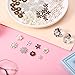 80 Pieces Rhinestone Buttons Embellishments Buttons Faux Pearl Flat Back Flower Buttons for Jewelry Making DIY Craft Wedding Party Home Decoration Hair Accessory (Classic Style)